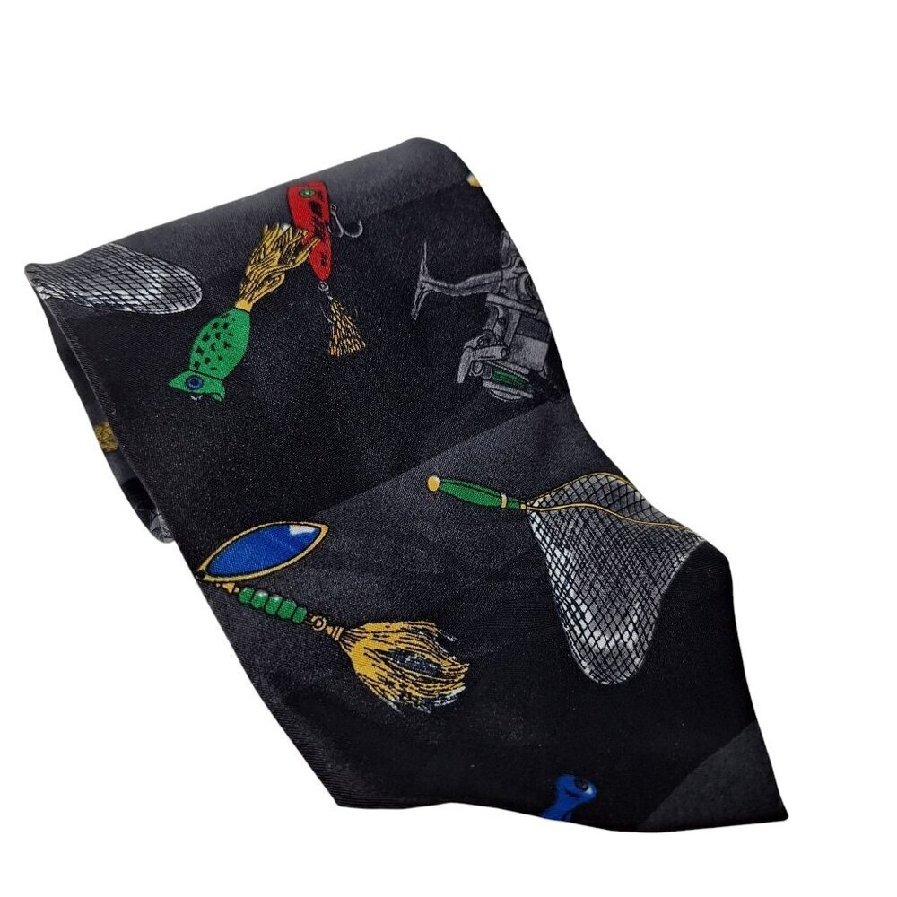 Keith Daniels Fishing Lure Tackle Reels Novelty Tie